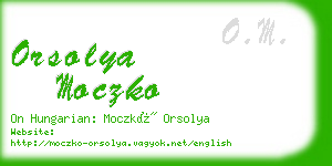 orsolya moczko business card